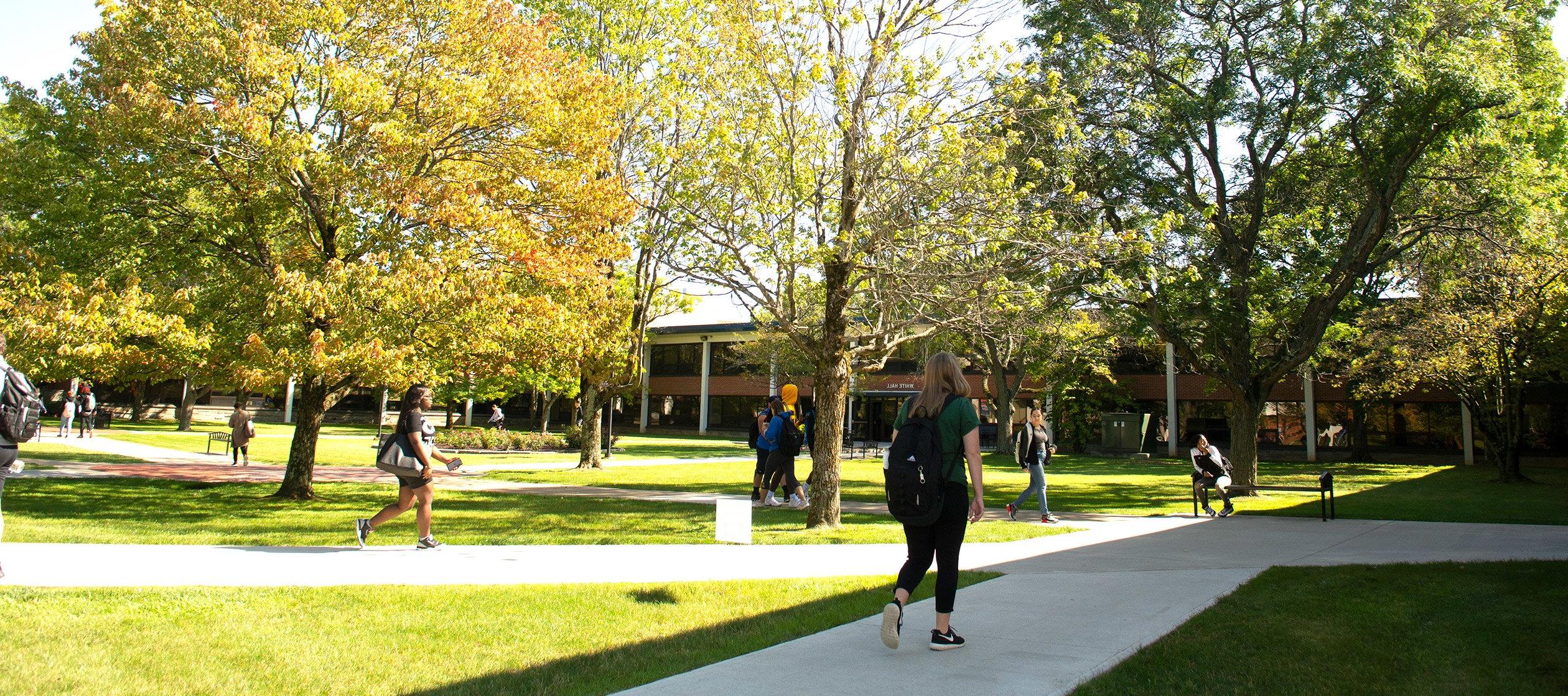 Academic quad at Utica College